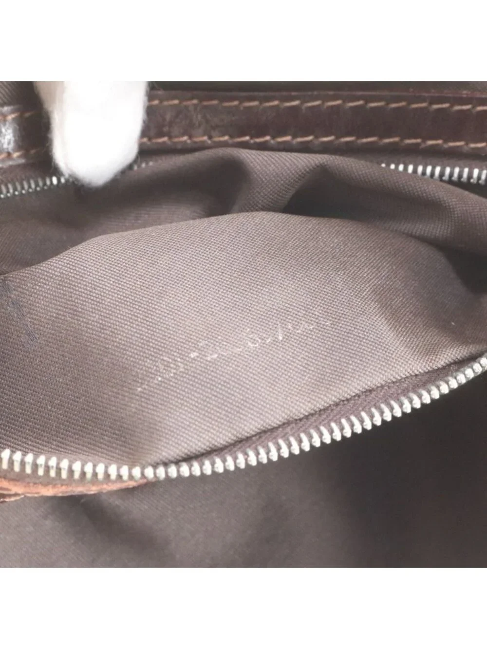 Fendi Zucca Mamma Bucket FF Leather Shoulder Bag